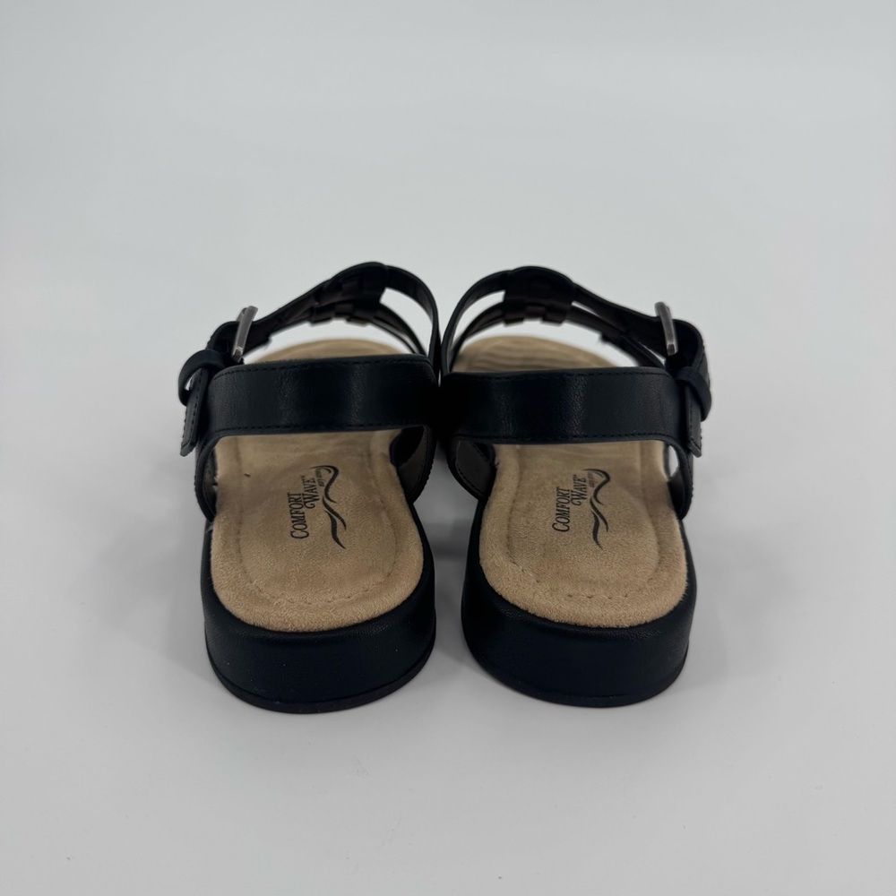Easy Street Women's Black Chirp Flat Gladiator Sandals 6.5 - Picture 6 of 9